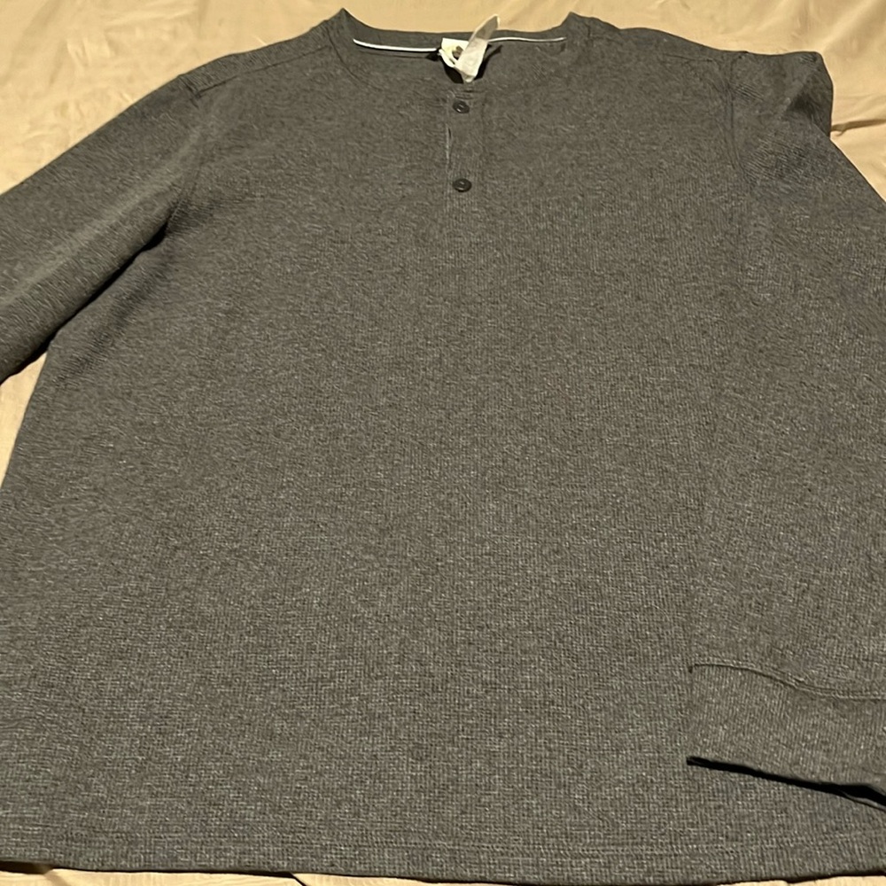 Members Grey Thermal with buttons XXL